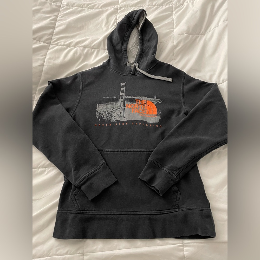 The North Face Black Orange Pullover Hoodie